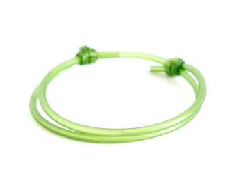 Luck Bracelet. Good Luck Bracelet For Men, Good Luck Bracelets For Women. Green Red Black Rubber String Love Money. 2 mm