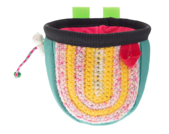 Children Climbing Gear Chalk Bag, Coolest Rock Climbing Chalbag Equipment for Indoor Boulder, Girls Small Chalk Bag, Pink, for Kids. S Size