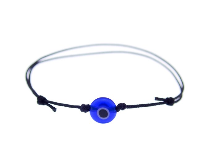 Men Bracelet Minimalist, Mens Minimalist Bracelet, Minimalist Bracelet Woman, Man. Waterproof Bangle Cuff for Couples Evil Eye. 0.8 mm