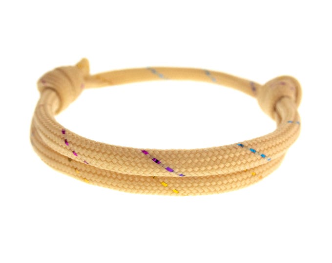 Cool Friendship Bracelet for Guys and Girls. Friend Adjustable Knot Bracelet for Male and Female. String Ankle Bracelet for Him, Her. 4 mm