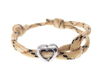 Bracelet Rock Climbing Themed. Gifts for Him or Her. Rope Heart Bracelet. Adults Indoor Climbers Gift Ideas Climb Enthusiast Women Men Lady