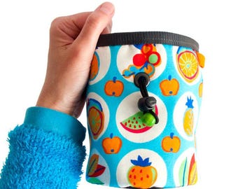 Multipitch Chalk Bag, Klettern Einzigartige Große Bouldern Chalkbag, Best Cool Gym Orange Chalk Bucket, Größe M