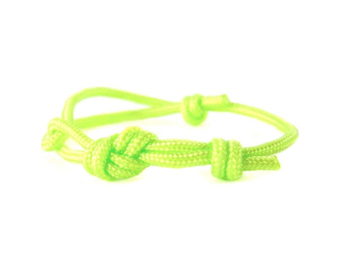 Love Bracelet Man, Cute Couple Rope String Cuff, Infinity Knot Adjustable Mens Jewelry "Love You More". 3 mm
