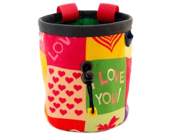 Escalade avec sac de craie. Sac de craie. Sac d'escalade. Cadeaux d'escalade, taille M