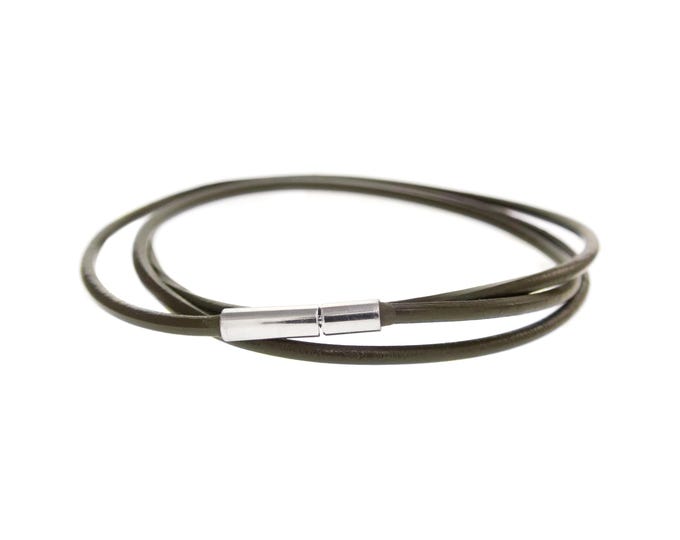 Simple Matching Bracelets for Couples. Genuine Leather Cord Bracelet for Men, Women. Unique Couple Jewelry Elegant Everyday Design, Ladies