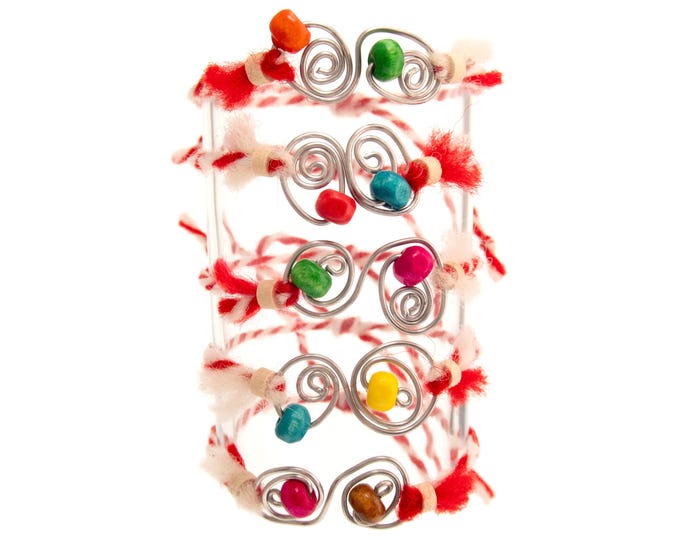 Set of 10 Martenici Online Bracelets. Martenitsa Bracelet Bulgaria. Handmade Martenitsi. Marteniza Martenicka Bg Tradition Unique Red White