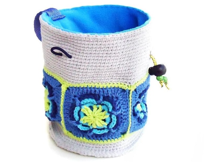 Large Bouldering Chalk Bag, Rock Climbing Pot Bucket, Climbing Gifts, XL Size