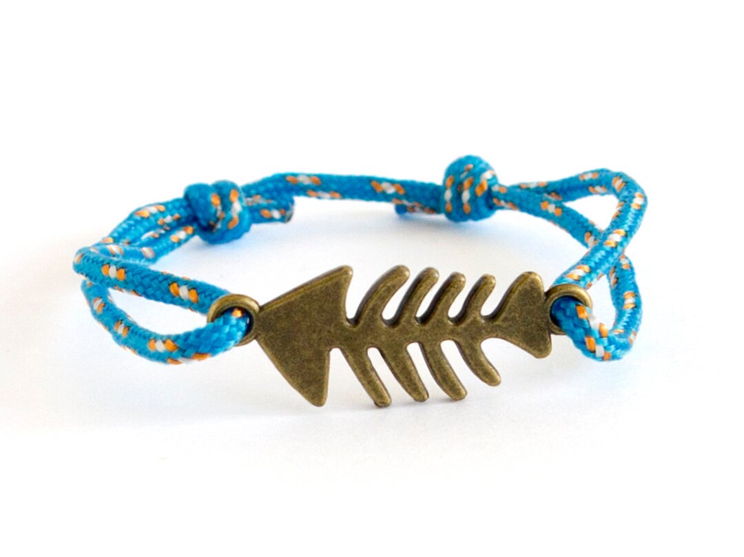 Fish Bracelet Fish Jewelry Men Fish Friendship Bracelet Etsy
