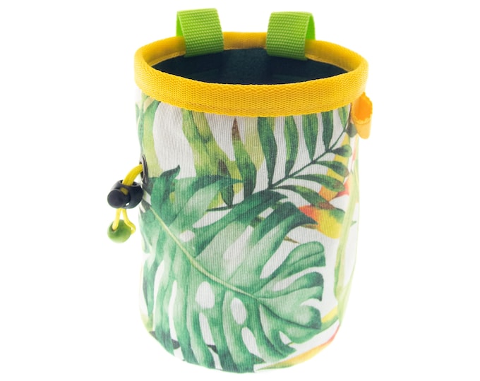 Chalk Bag Bouldering, Large Cylinder Chalkbag for Rock Climbing, Boulder Sport, Trad Climb Chalk Bag, L Size