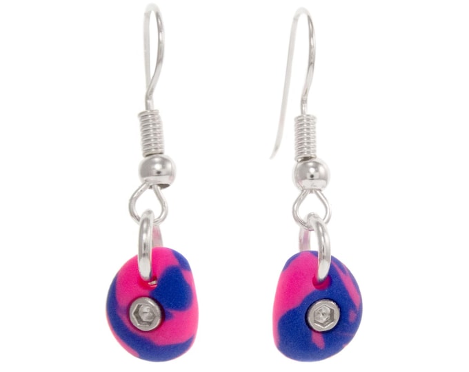 Rock Climbing Earrings Dangle, Wall Climb Bouldering Jewelry for Adults. Customizable Mini Hold Earrings for Women, Youth. Long Small Holds