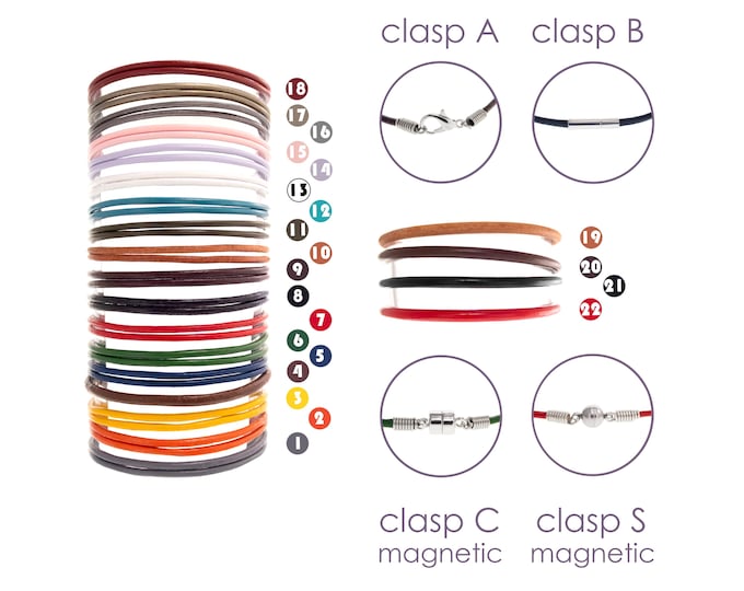 All Lather Cord Clasps For The Leather Bracelets Nadamlada. Bracelet Purchase Required, Not Sold Separately