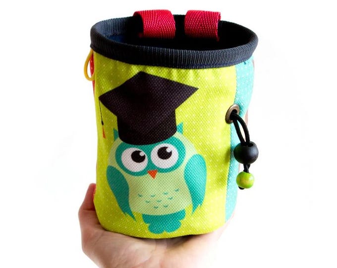 Funky Chalk Bag Sale. Bouldering Bag. Best Gift for Climbers M Size