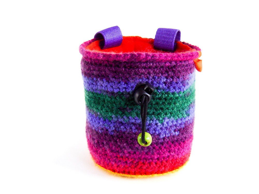 Cute Chalk Bag for Ladies and Girls. Womens Chalk Bag. Chalk Bag for