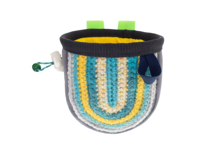 Climbing Chalk Bag for Kids. Cute Children's Chalk Bucket Bouldering. Crochet Rock Climbing Chalk Pouch for Children. S Size