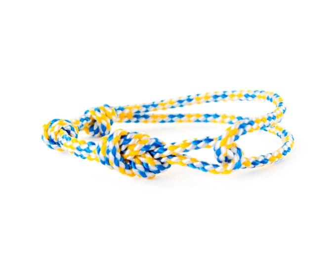 Woven Bracelet, Infinity Friendship Jewelry, Figure Eight Climbing Rope Climber Mens Bracelet. 4 mm