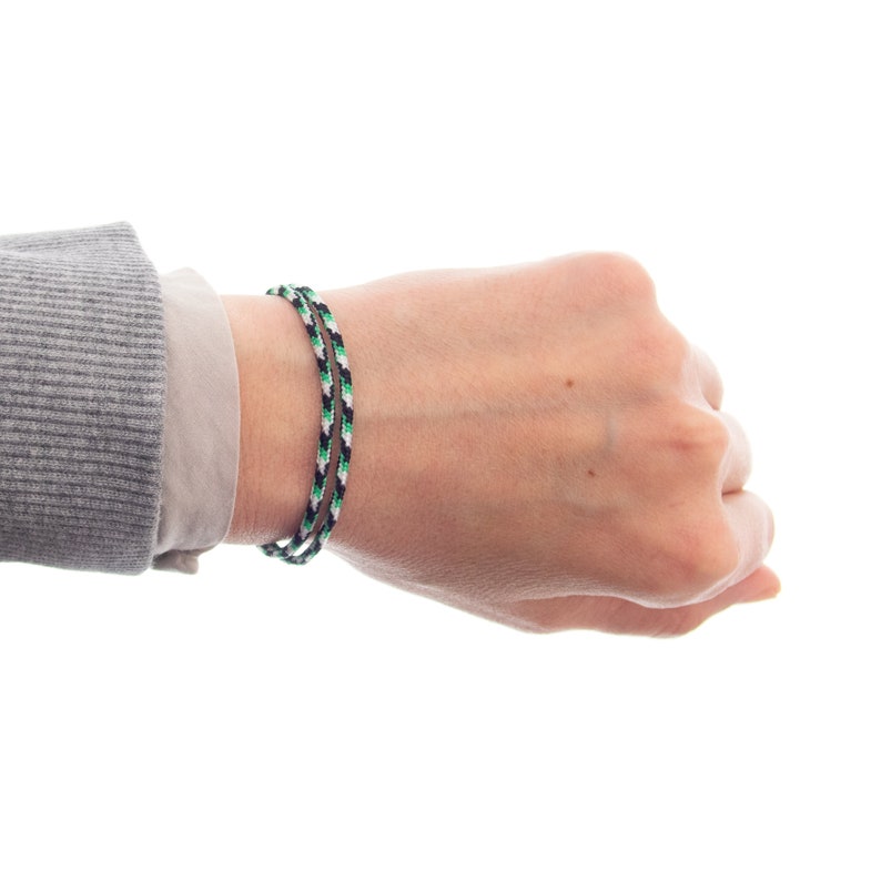 Wristband for Guys Stylish Mens Black Gym Bracelet Cool Rope Etsy