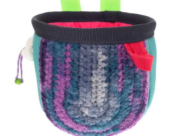 Children's Chalk Bag Climbing. Bouldering Gifts for Kids Climbers. Designer Rockclimbers Birthday Present. Child Rock Climber Gear. S Size
