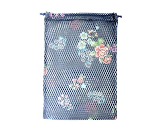 Produce Bag Reusable, Fruit Vegetable Printed Eco Cloth Mesh Net Washable Bag