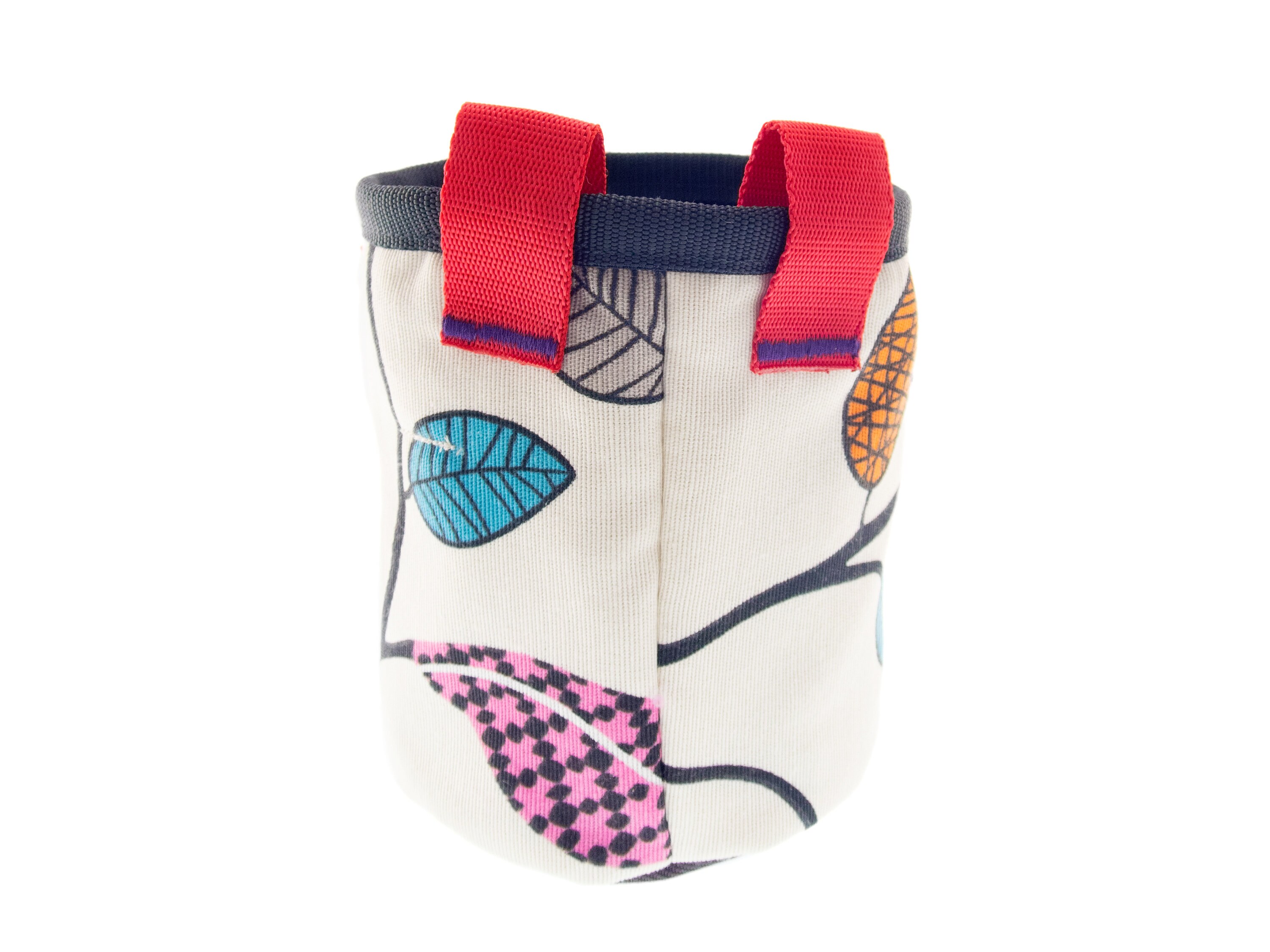 Pink Chalk Bag, Handmade Rock Climbing Cool Bucket Chalk Bag with Belt