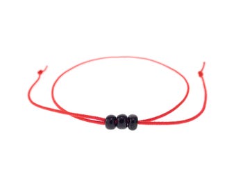Love Stretch Bracelet Elastic Protection Cord Bracelet for Ladies, Men. Adjustable No Clasp Red String Bracelet for Women, Men. Anklet. 1 mm