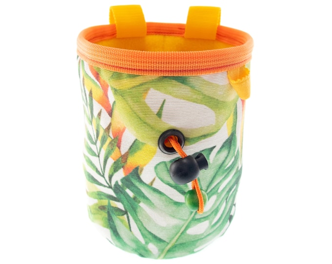 Chalk Bucket Climbing, Deluxe Bouldering Chalk Pot, Boulder Funny Rock Climb Chalk Bag. M Size