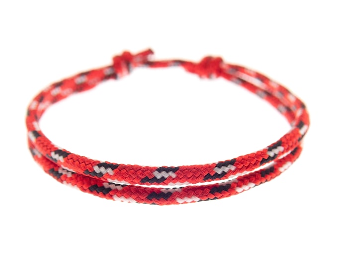 The Lucky Red String Bracelet. Protection Cord Bracelet. Good Luck Rope Jewelry Adjustable. Prayer Style. For Men, Women, Couples. 2mm