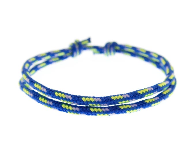 Couples String Bracelet, Adjustable Friendship Jewelry for Men and Women. His and Hers Gift. Round Rope with Sliding Slip Knot. 2 mm