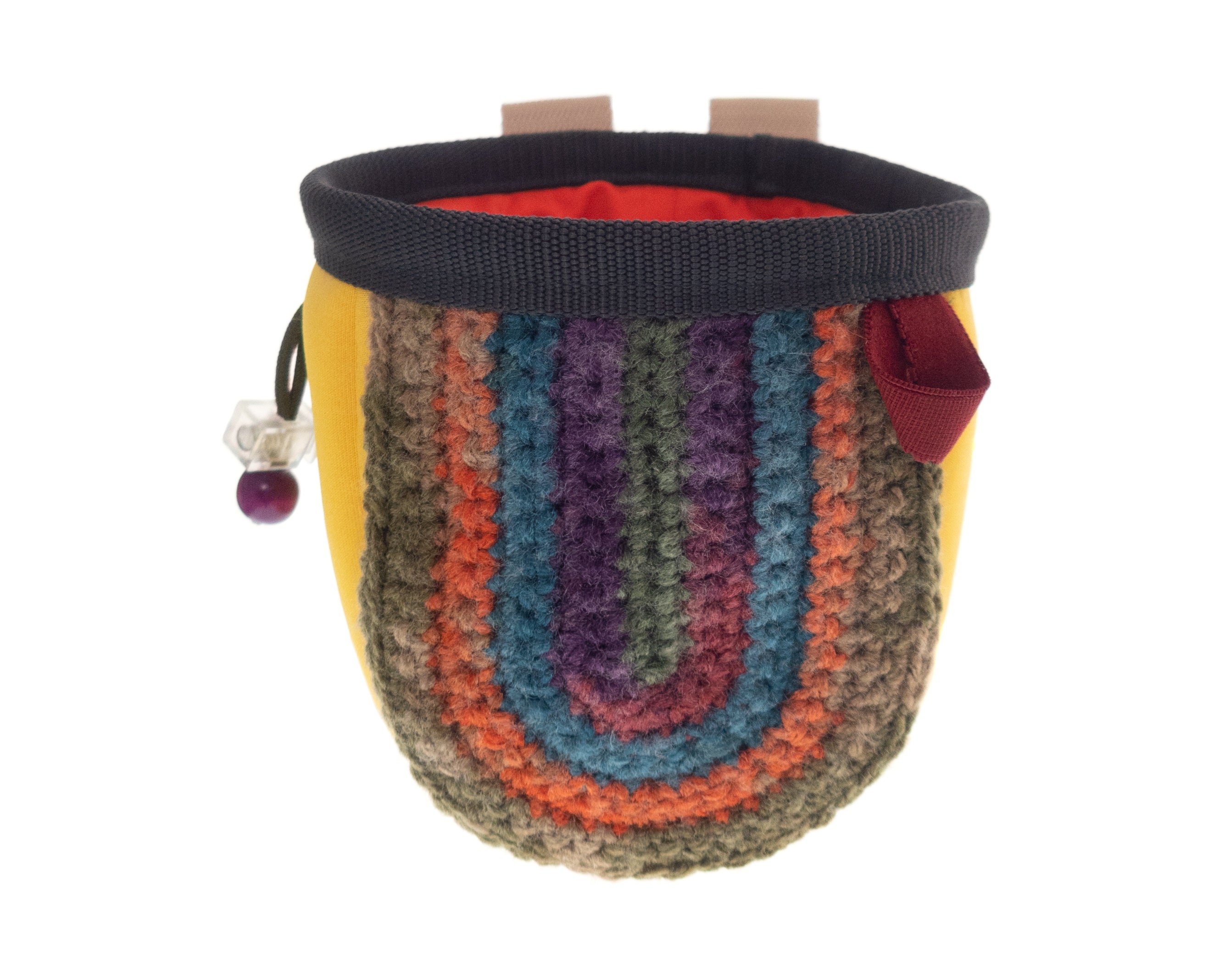 Kids Climbing Chalk Bag. Children's Bouldering Chalkbag Handmade, Rock  Climbing Gear of Neoprene With Knitted Front. S Size