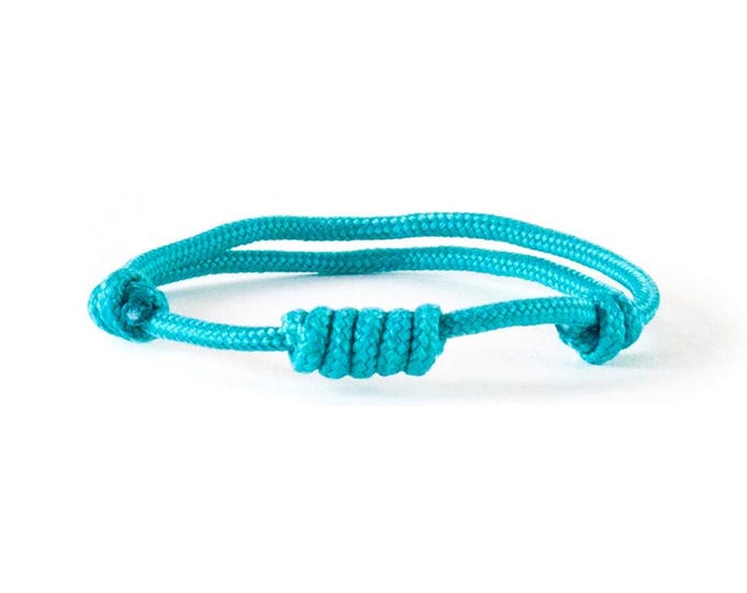 Friendship Bracelet. Woven Bracelet. Climbing Rope Bracelet. Rock Climbing Jewelry - Men's Climber (Sailor) Knot Jewelry. 2 mm