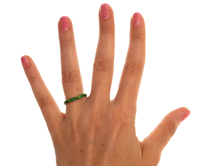 Climbing Rope Ring Mens Womens. Rock Climb Jewelry. Sailing Gift. Real Rope Band for Mountain. Outdoor  Finger Ring of Thin Cord, Minimalist