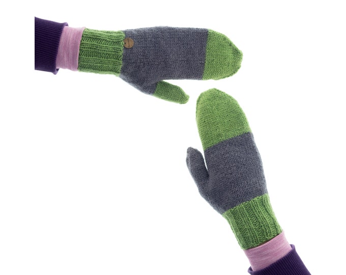 Winter Mittens for Adults. Womens Cool Warm Colorful Designer Gloves for Ladies