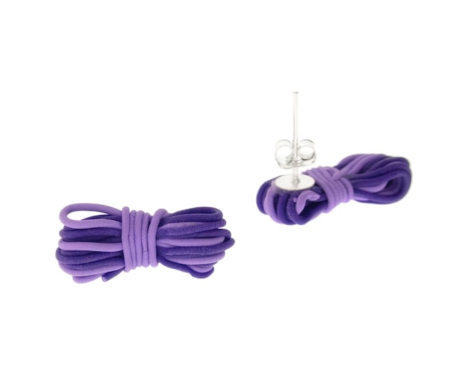 Christmas Gift Ideas for Climbers. Mountain Climbing Earrings. Climbing Rope Earrings. Gifts for Indoor Climber. Small Rock Climb Cord Gear