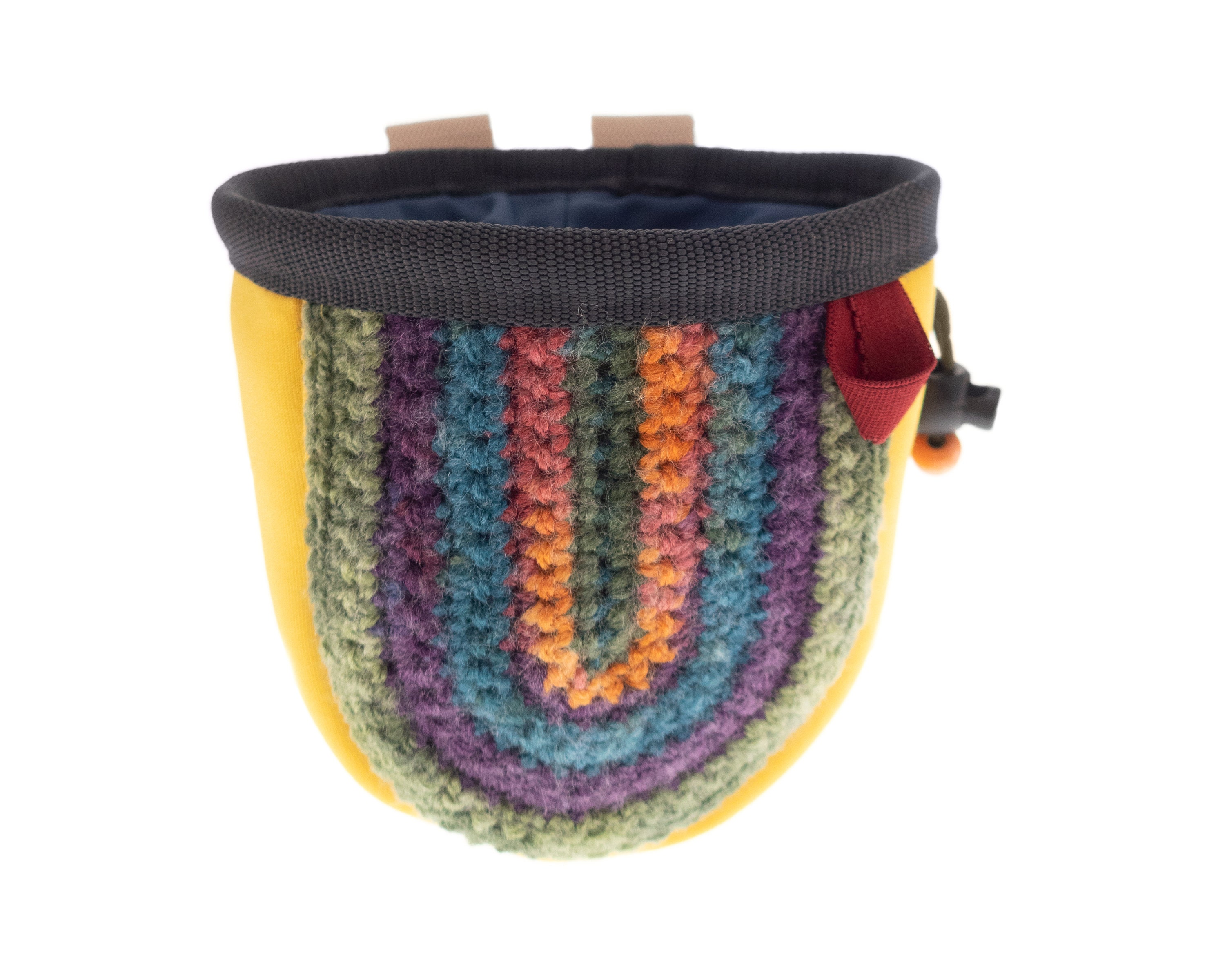 Knitted Climbing Chalk Bag for Kids Knit Attach on Harness 