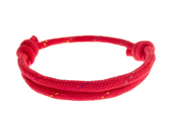 Red Cord Around Wrist Bracelet. Lucky Red String Bracelet for Guys, Girls. Tibetan Good Luck Bracelet Adjustable Kabbalah Wristband. 4 mm