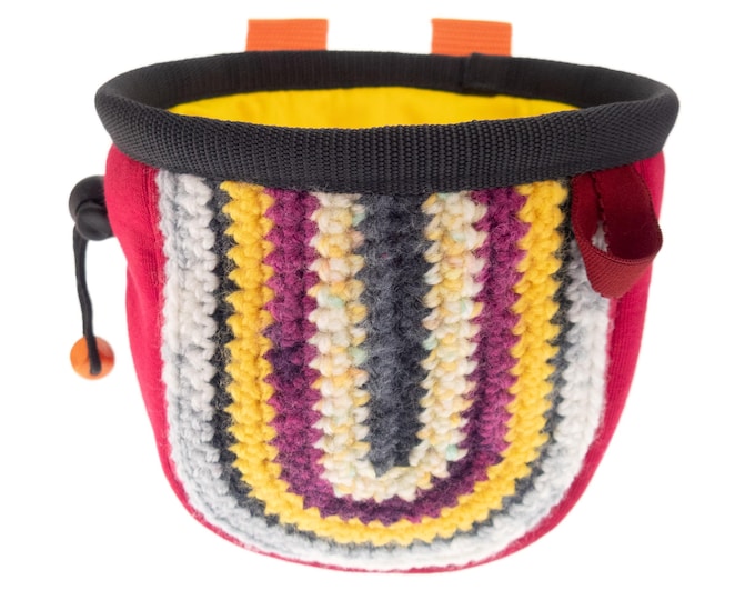 Indoor Rock Climbing Chalk Bag. Bouldering, Wall Climbing Bag for Adults. Climb Gear Gym Chalk Bag, Experienced and Beginner Climbers Size M