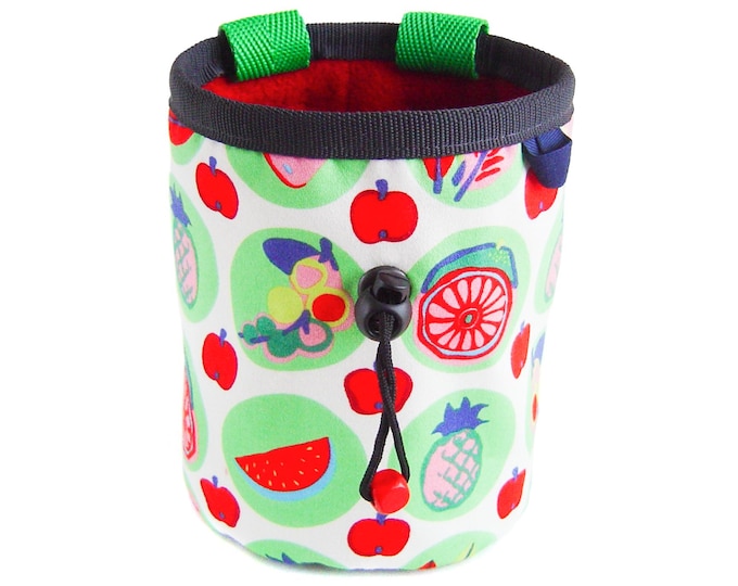 Bouldering Chalk Bucket, Handmade Rock Climbing Cute Gym Pot Large Chalk Bag. L size