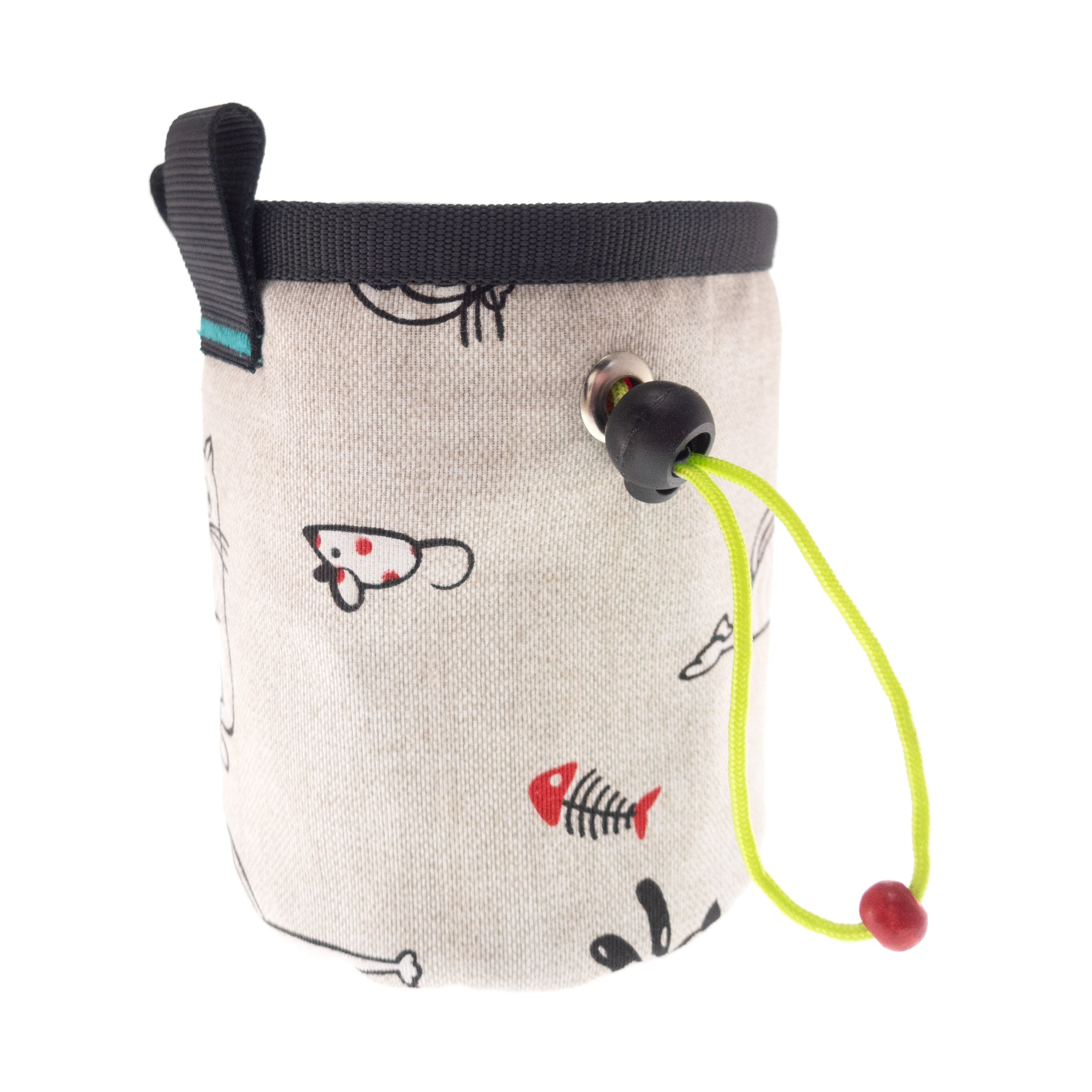 Lightweight Chalk Bag with Cat. Rock Climbing Bag. Bouldering Bag