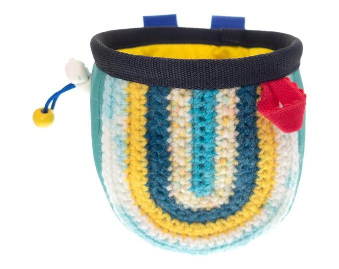 Cool Chalk Bag Kids. Cute Handmade Bouldering Child Chalk Bag. Climbing Bucket. Powder Bag, Best for Children. S Size