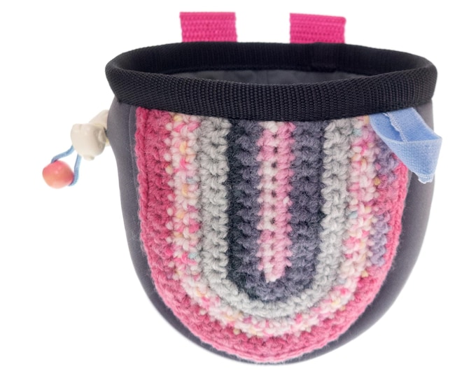 Climber Gift Chalk Bag, Rock Climbing Kid Fun Ideas, Best Cool Funny Climb Gifts for Children. Kids Chalk Bag. S Size