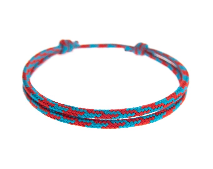 Very Simple Bracelet Adjustable. Friendship Bracelets String. Easy Adjustable Everyday Jewelry of Colorful Paracord, Cute Rope, Unisex. 2 mm
