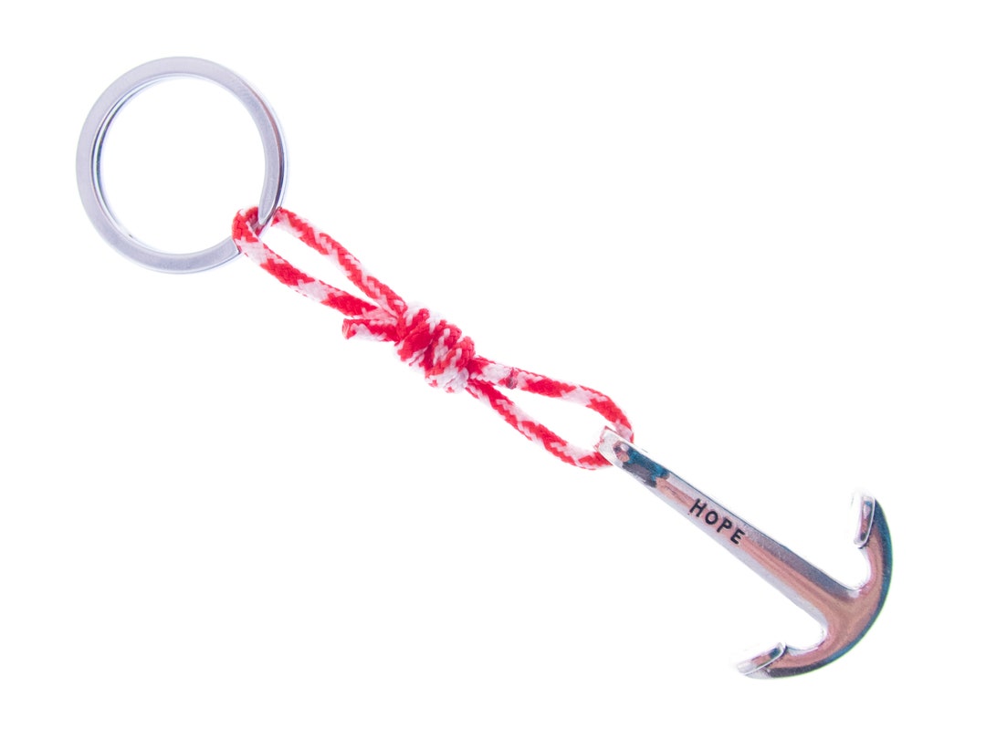 Boyfriend Mens Key Chain, Cool Designer Key Ring for Men, Cute Anchor