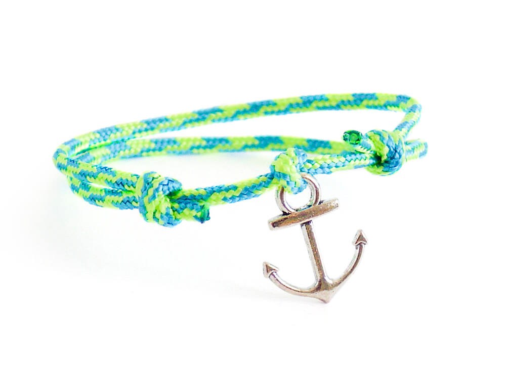 Nautical Bracelet, Rope Bracelet, Nautical Rope Jewelry With Silver