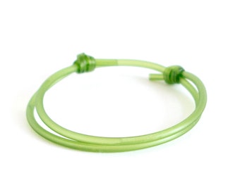 Luck Bracelet. Good Luck Bracelet For Men, Good Luck Bracelets For Women. Green Red Black Rubber String Love Money. 2mm