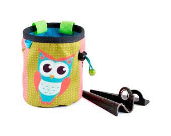 Chalk Bag Climbing, Rock Climbing Gifts, Rock Climbing Chalk Bucket, Size M
