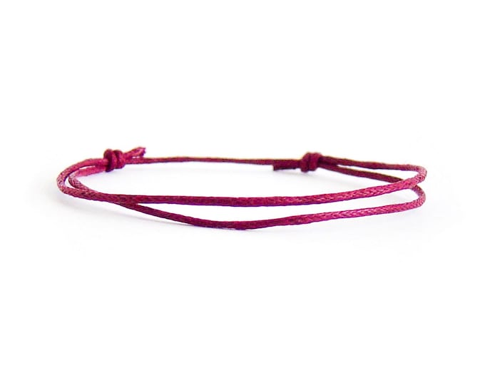 Vegan Bracelet, Vegan Jewelry, Vegan Gift Jewellery Mens Vegan Wrap Bracelet. 1 mm
