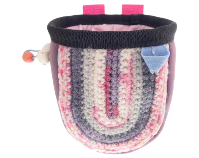 Youth Chalk Bag for Climbing and Bouldering Kids. Rock Climbing Equipment for Kids. Small Chalk Bag Design Climb Gear for Gym. S Size