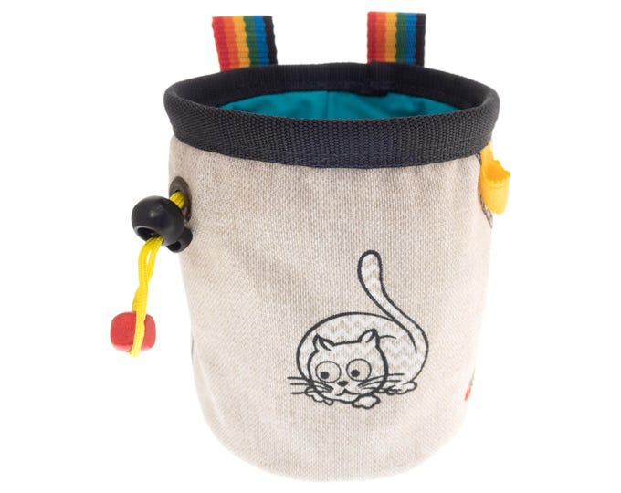 Climbing Gym Chalk Bag for Kids for Wall, Rock Climbing and Bouldering. Best Indoor Chalk Bag for Beginners. Attach to Harness, Belt. S Size