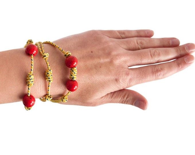 Rock Climber Jewelry Rope Bracelet. Paracord Bracelet Of Climbing Rope. 2 mm
