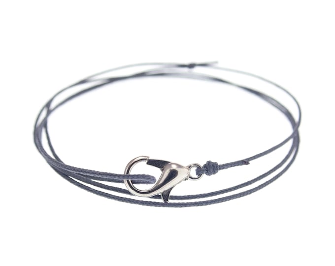 Unisex Bracelet Couples. Unique Matching Yoga Bracelet, Fashion Friendship Bracelet for Luck. Rope & Charm for Ankle too. For Friend. 0.8mm