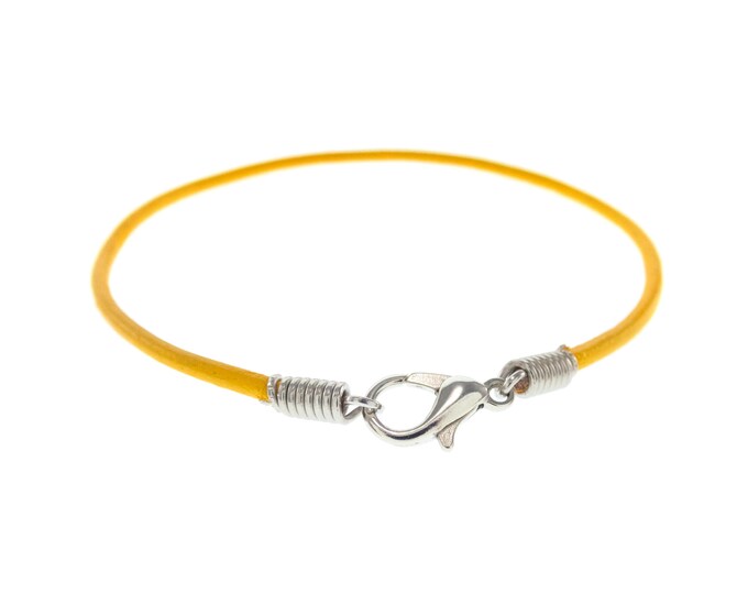Leather Bracelet Women or Men, Anniversary Female Wristband, Wrap Cuff with Custom length. UK